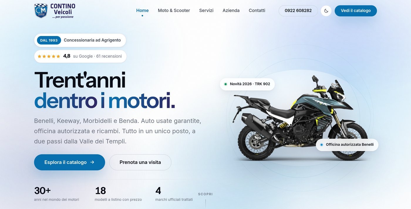Anteprima sito Contino Veicoli