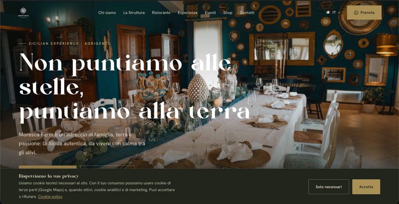 Anteprima sito Moresca Farm