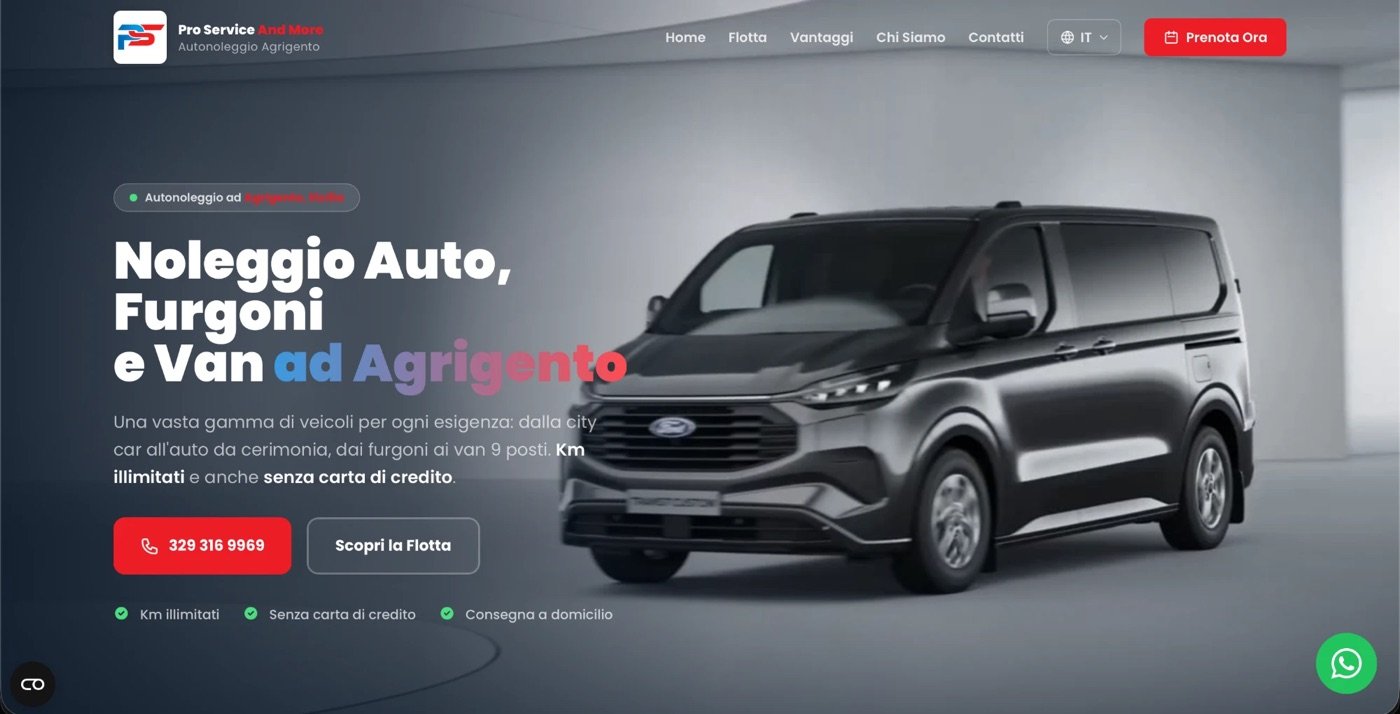 Anteprima sito Pro Service and More
